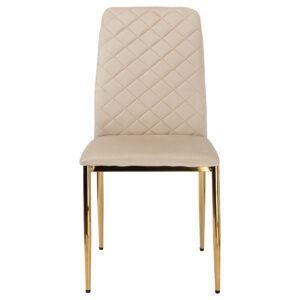 Alternative view of Krzesło welurowe tapicerowane MAVERIK Velvet gold beżowe