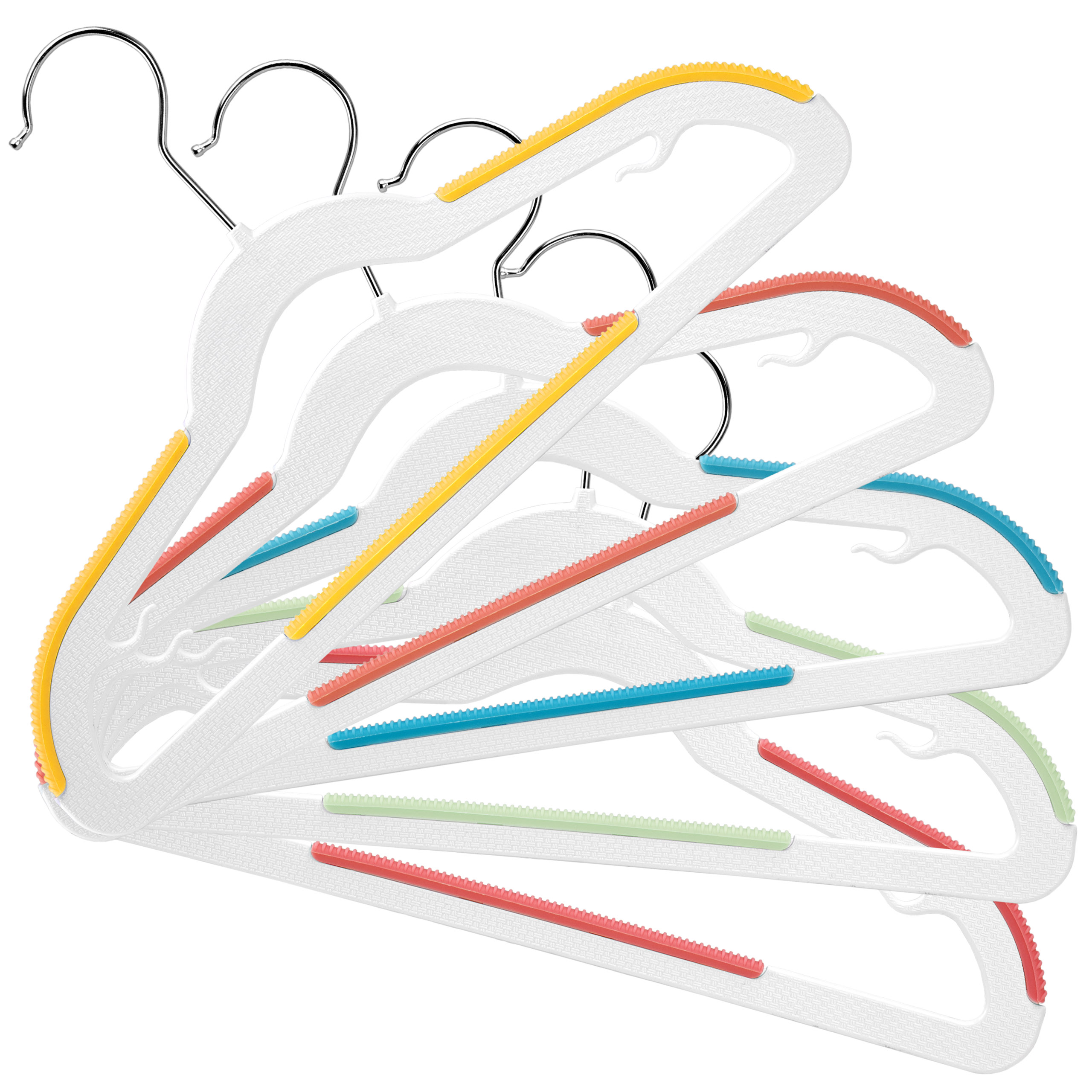 Wieszaki dziecięce KIDSI komplet 10 sztuk wielokolorowe - obrazek 8