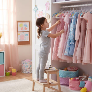 Alternative view of Wieszaki dziecięce KIDSI komplet 30 sztuk wielokolorowe