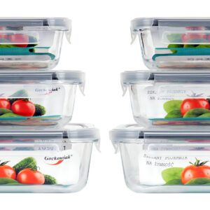 Alternative view of Zestaw 6 szklanych pojemników na żywność AMALFI