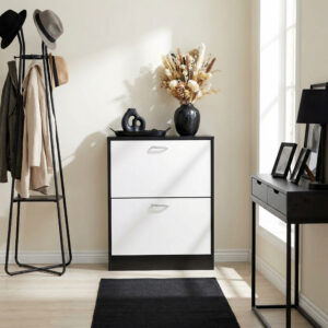 Alternative view of Szafka na buty do przedpokoju ZEFIR black/white