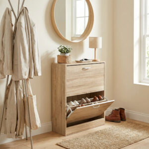 Alternative view of Szafka na buty do przedpokoju ZEFIR dąb sonoma