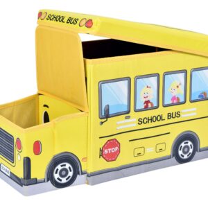 Alternative view of Pojemnik na zabawki Autobus żółty