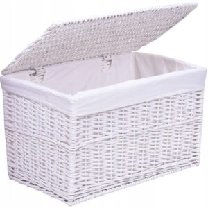 Kufer wiklinowy biały 160 L