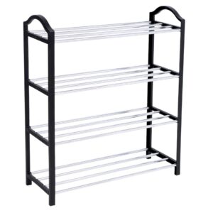 Półka na buty NOLA czarno-srebrna