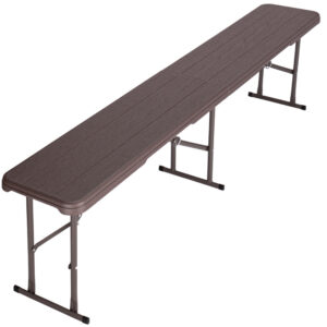 Alternative view of Ławka cateringowa składana WOODLAND brązowa 183 cm