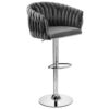 Hoker barowy Cofton Chrom grafitowy Velvet