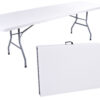 Stół cateringowy IMPRO składany w walizkę 240 cm biały