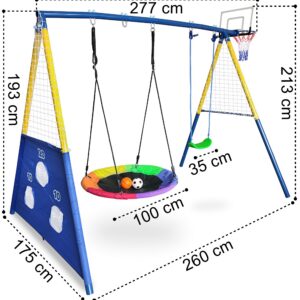 Alternative view of Plac zabaw AMICO 2 huśtawki kosz do gry