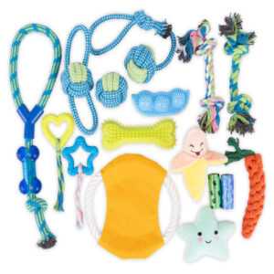 Zestaw szarpaków zabawek dla psa FRANKIE 16 elementów