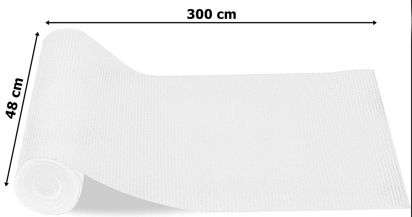 Mata antypoślizgowa do szuflad BARGO 48 x 300 cm biała - obrazek 5