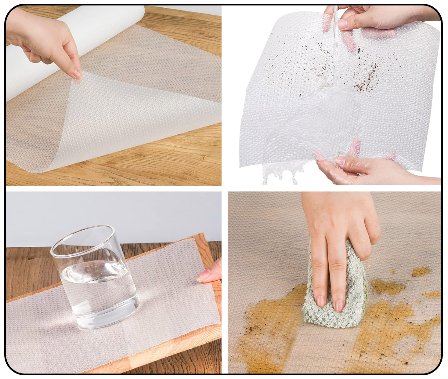 Mata antypoślizgowa do szuflad BARGO 48 x 300 cm biała - obrazek 4