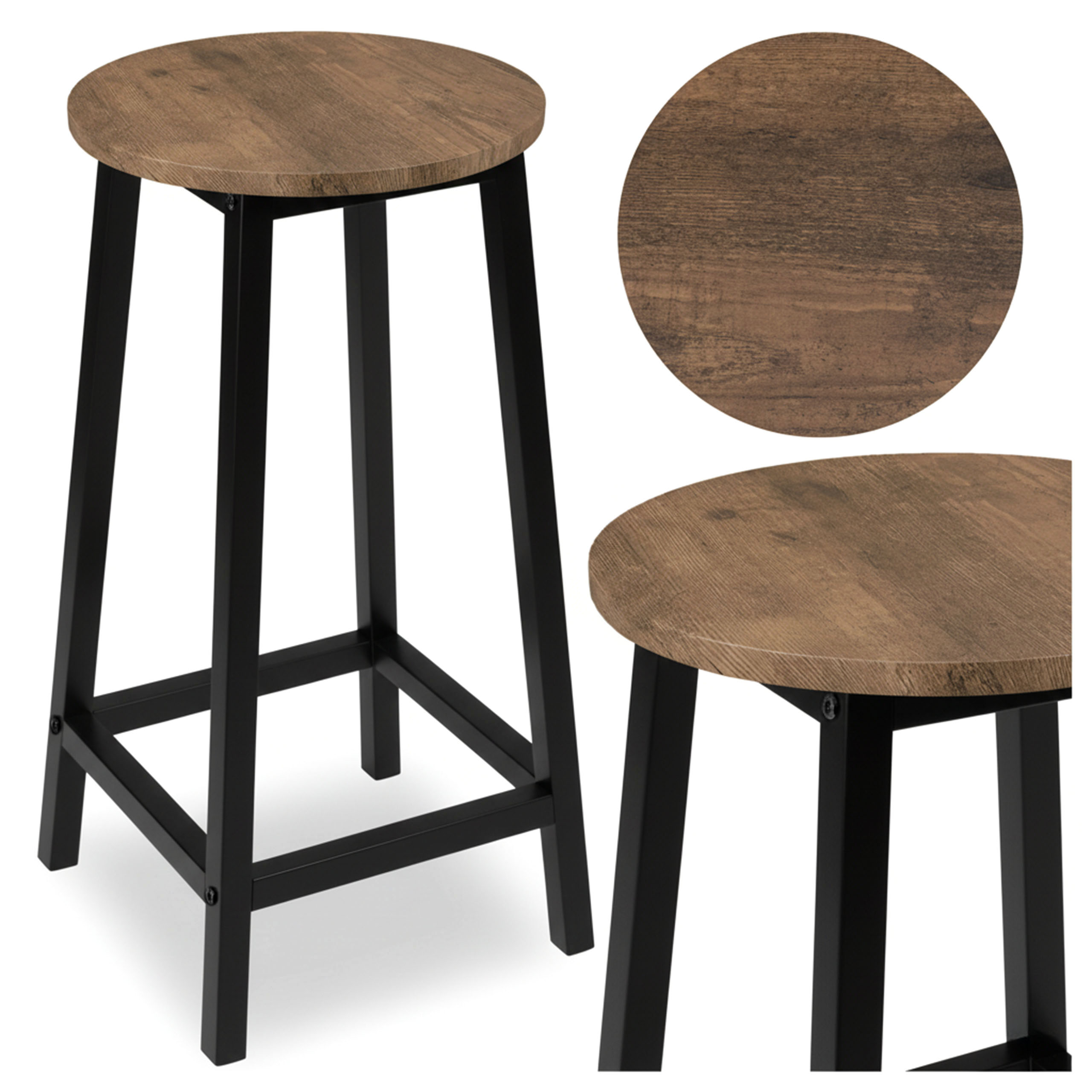 Hoker Flint Rustic loft industrial postarzany dąb