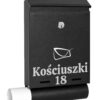 Skrzynka pocztowa na listy Hadvar czarna z napisami
