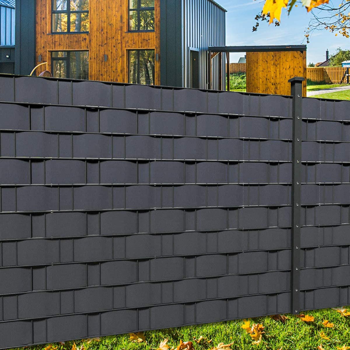 Taśma ogrodzeniowa 19cm X 35m grafitowa osłona - obrazek 2