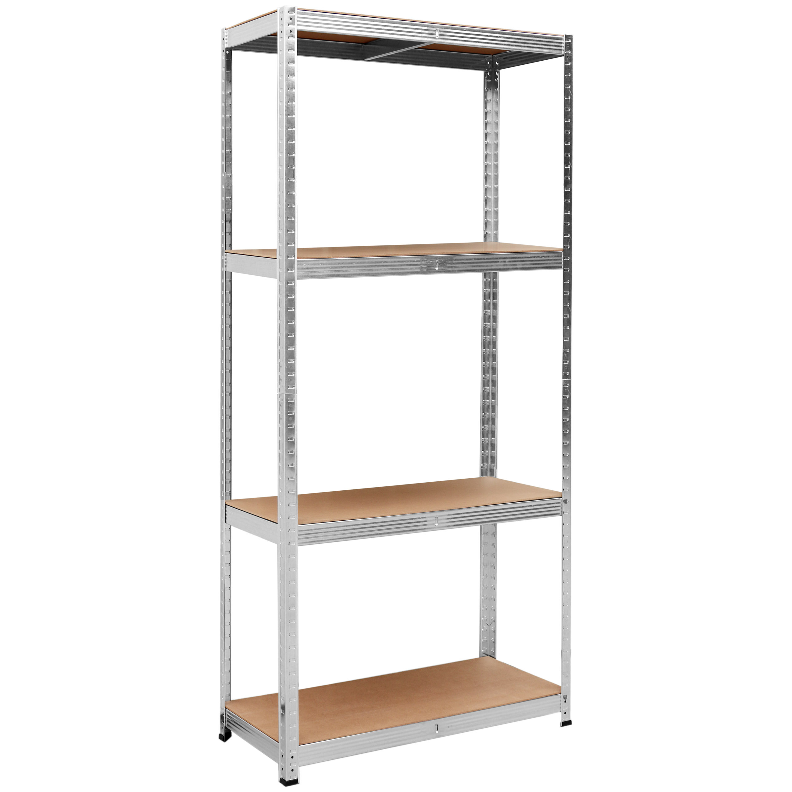 Regał magazynowy 4 poziomy 174x80x40 150 kg srebrny - obrazek 4