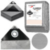 Plandeka 4x8m srebrna GRENTO 260GSM